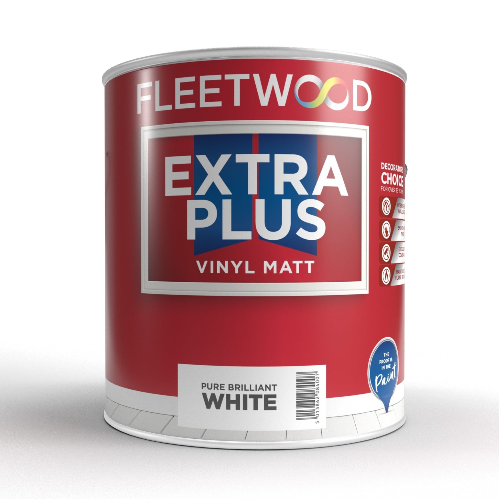 Fleetwood Extra Plus  Matt 5L White Interior Paint